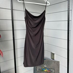 21 Saints Black Backless Mini Dress